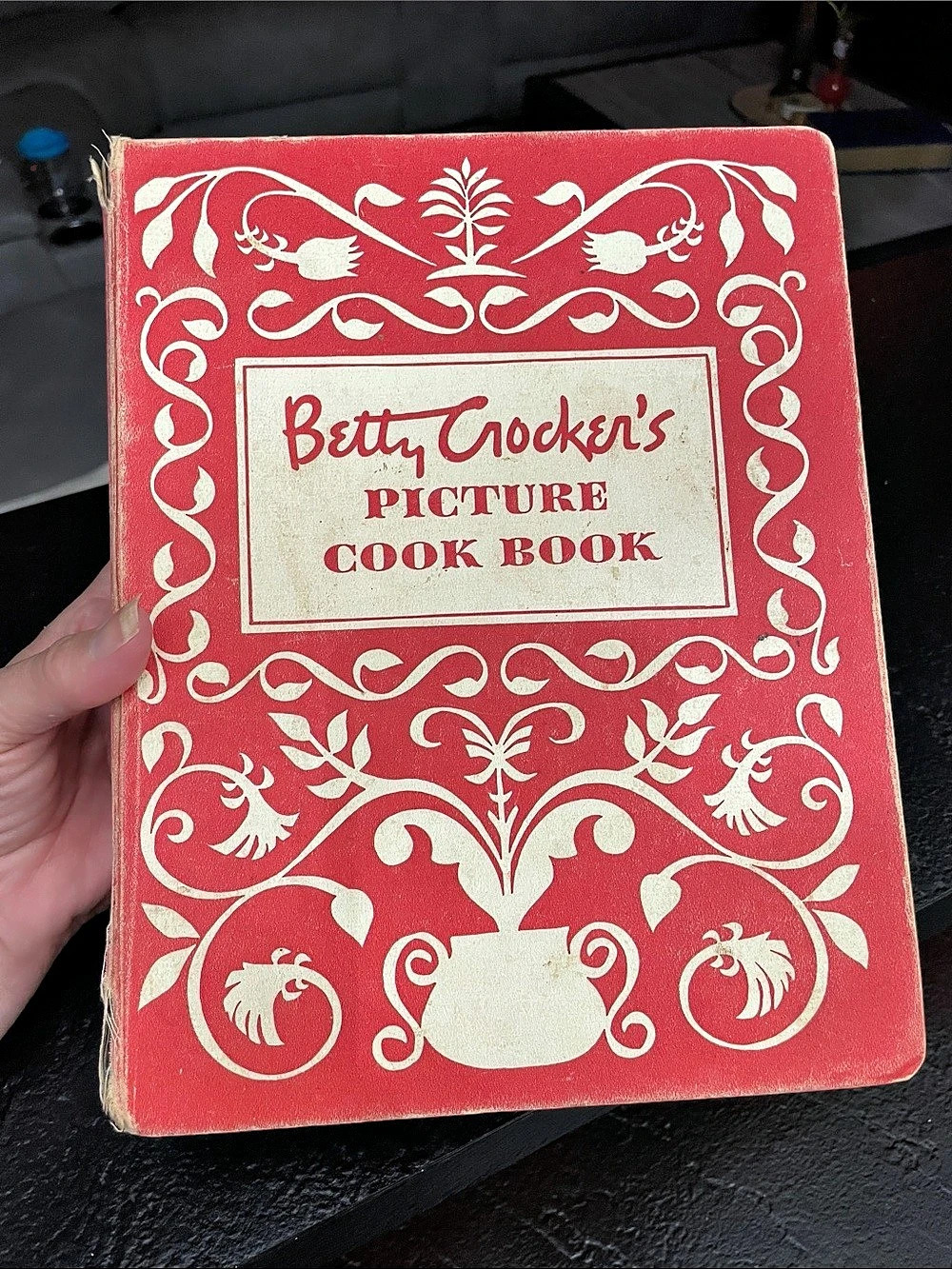 Betty Crocker's Picture Cook Book Vintage Red Floral One-Size Cookbook